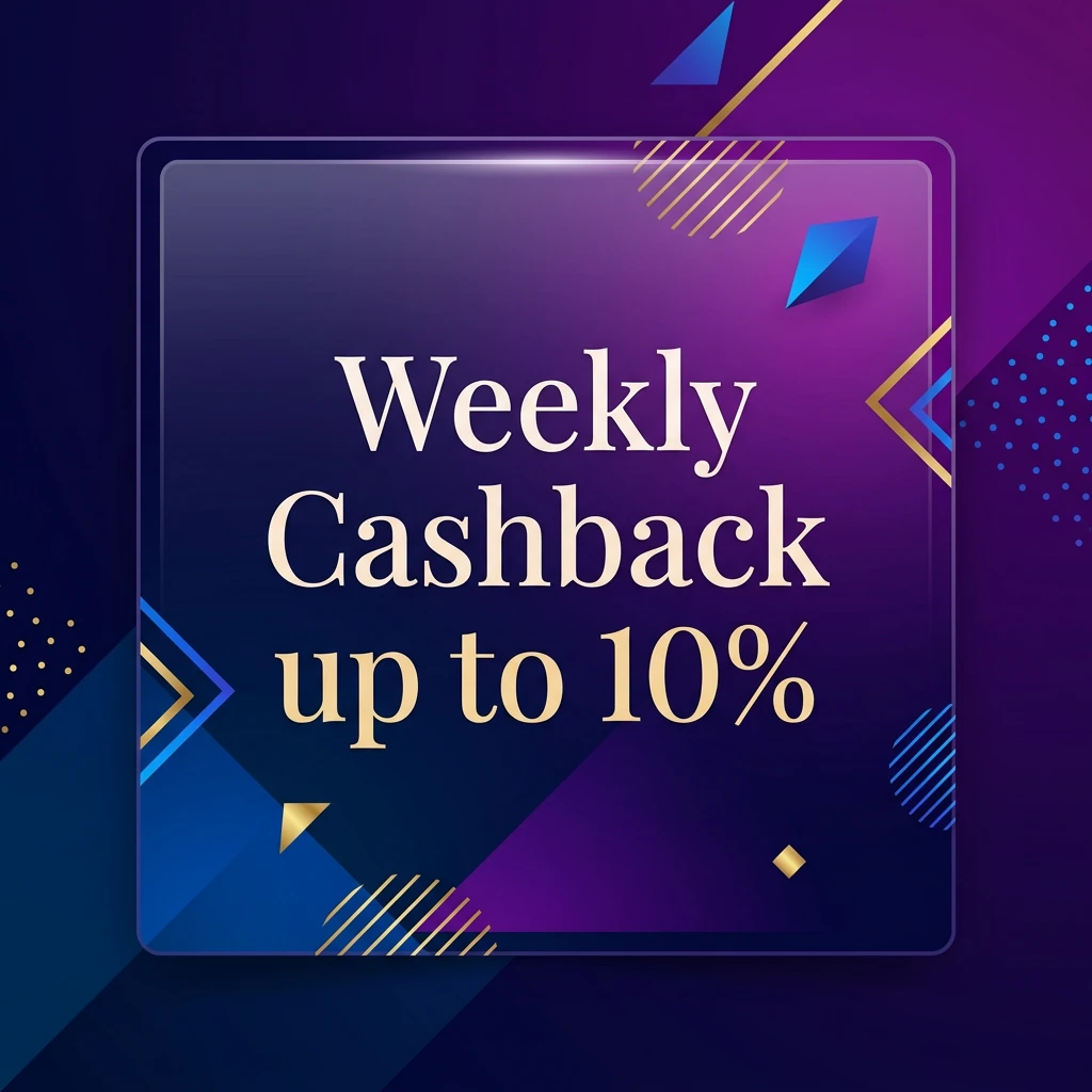 Weekly Cashback up to 10%